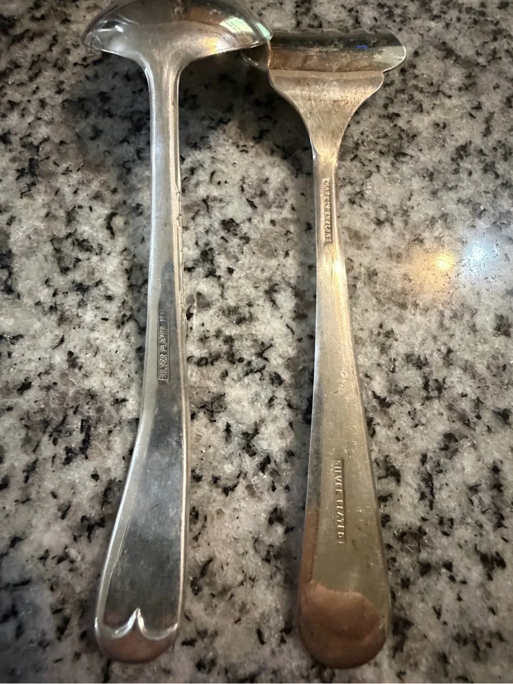 Lot 8 Vintage Silver Plate Serving Pieces - Pierced Pie Server Salad Fork Spoons